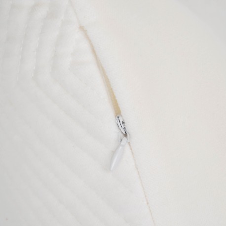 Cojín rectangular terciopelo algodón Hungria liso - funda + relleno