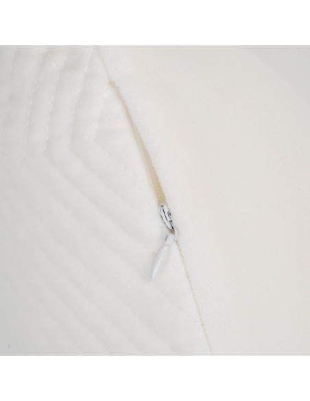 Cojín rectangular terciopelo algodón Hungria liso - funda + relleno