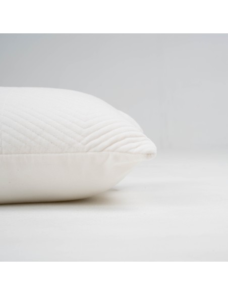 Cojín rectangular terciopelo algodón Hungria liso - funda + relleno