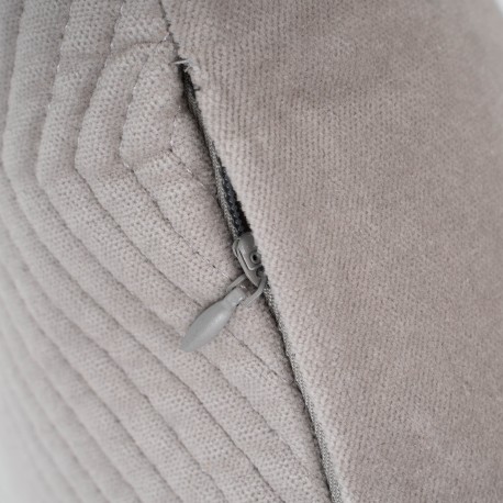 Cojín rectangular terciopelo algodón Hungria liso - funda + relleno