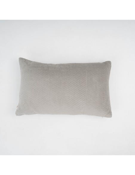 Cojín rectangular terciopelo algodón Hungria liso - funda + relleno