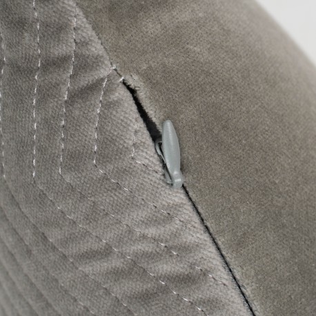 Cojín rectangular terciopelo algodón Hungria liso - funda + relleno