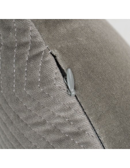 Cojín rectangular terciopelo algodón Hungria liso - funda + relleno