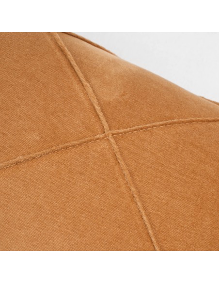 Cojín rectangular terciopelo algodón Rombo liso - funda + relleno