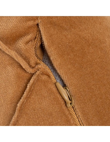 Cojín rectangular terciopelo algodón Rombo liso - funda + relleno