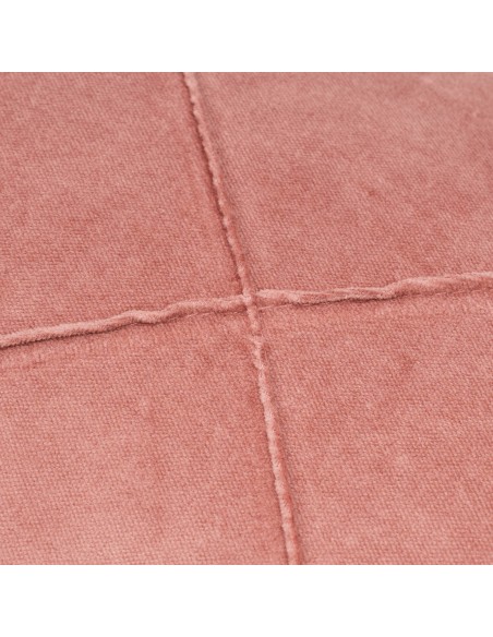 Cojín rectangular terciopelo algodón Rombo liso - funda + relleno