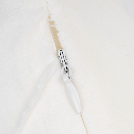 Cojín rectangular terciopelo algodón Rombo liso - funda + relleno