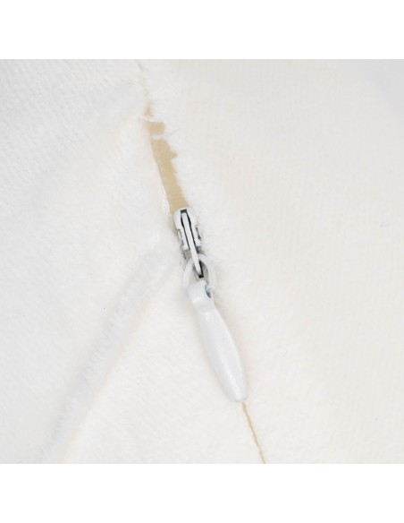 Cojín rectangular terciopelo algodón Rombo liso - funda + relleno