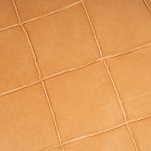 Cojín cuadrante terciopelo algodón Rombo liso 50x50 - funda + relleno 2