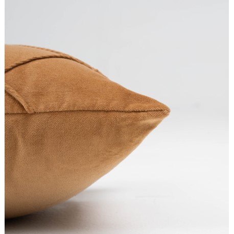 Cojín cuadrante terciopelo algodón Rombo 50x50 - funda + relleno