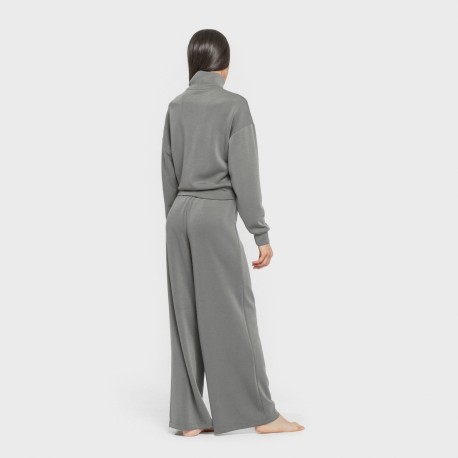 Sudadera cuello subido estilo modal mujer