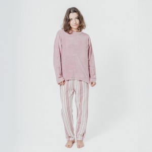 Pijama coral Raya Calendula rosa 2