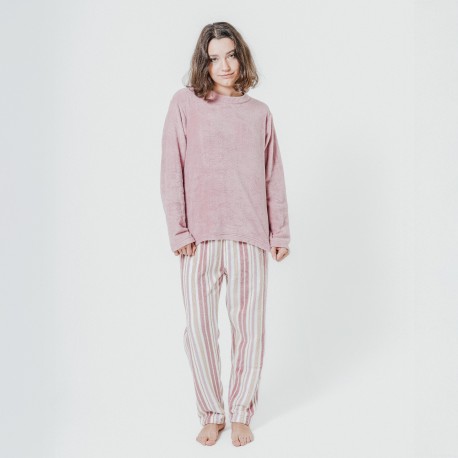 Pijama coral Raya Calendula rosa