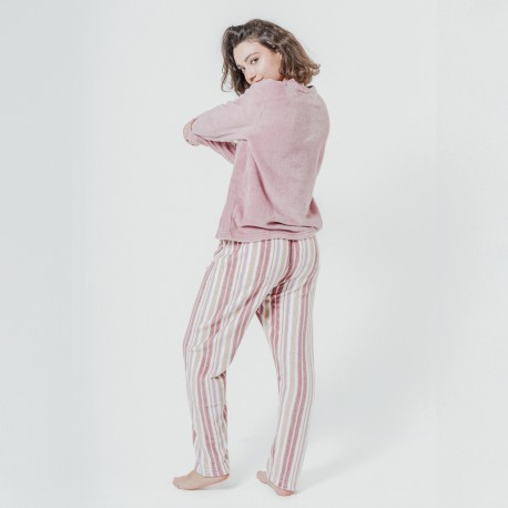 Pijama coral Raya Calendula rosa