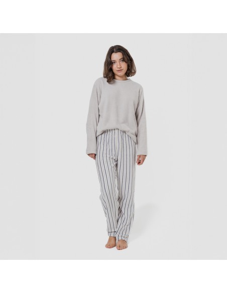 Pijama coral Raya Arnold gris perla
