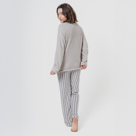 Pijama coral Raya Arnold gris perla