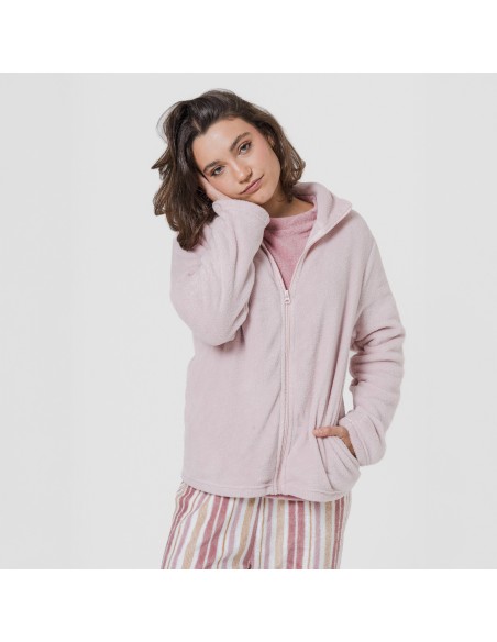 Sudadera coral mujer