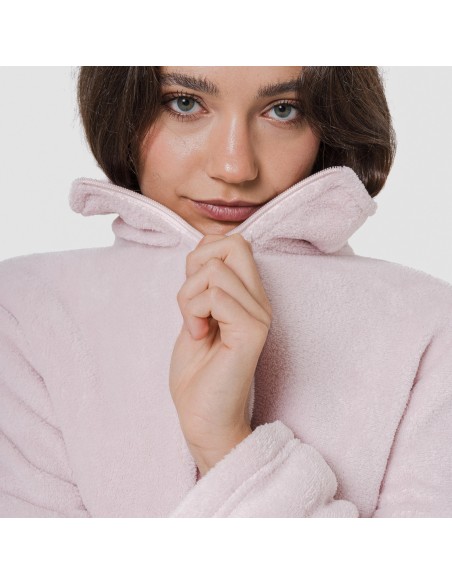 Sudadera coral mujer