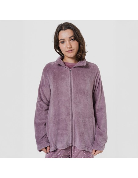 Sudadera coral mujer