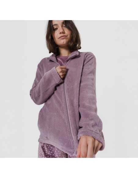 Sudadera coral mujer