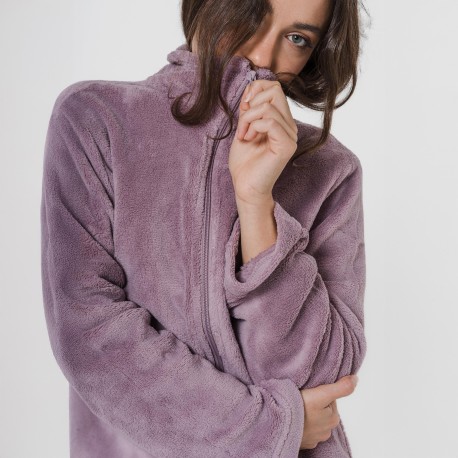 Sudadera coral mujer