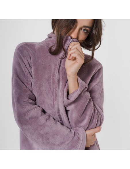 Sudadera coral mujer