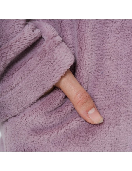 Sudadera coral mujer