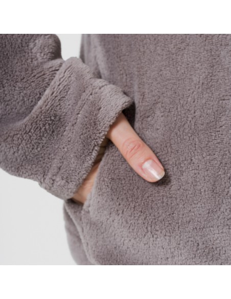 Sudadera coral mujer