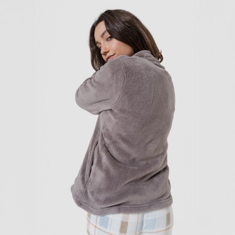 Sudadera coral mujer