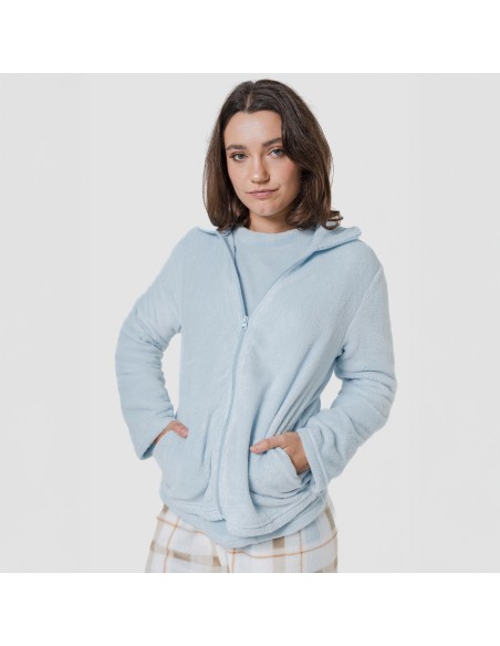 Sudadera coral mujer