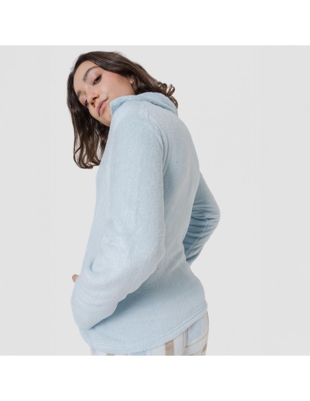 Sudadera coral mujer