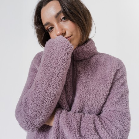 Sudadera sherpa mujer