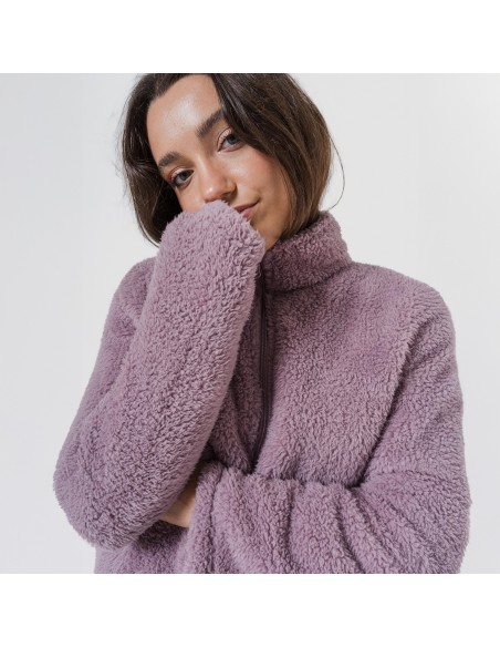 Sudadera sherpa mujer