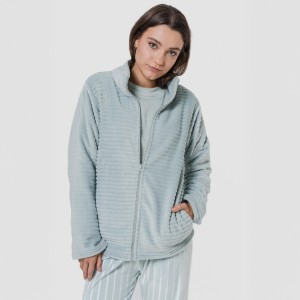 Sudadera terciopelo Raya lisa