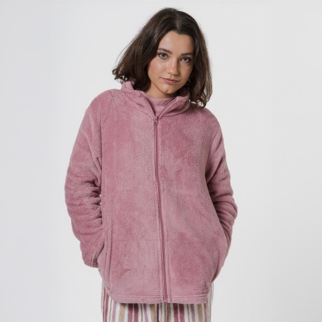 Sudadera coral mujer