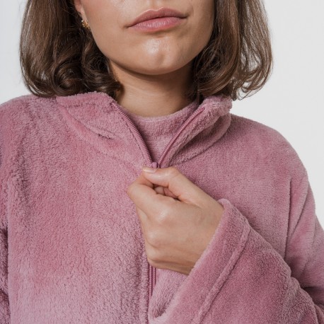 Sudadera coral mujer