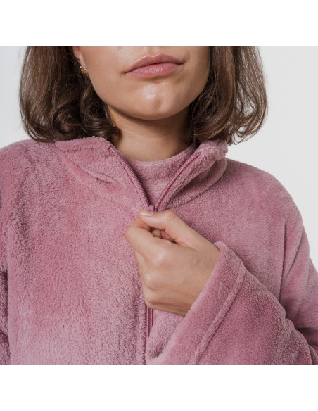 Sudadera coral mujer