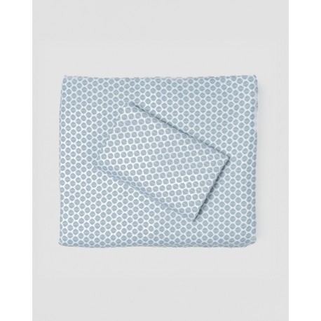 Juego de sábanas franela Dune indigo