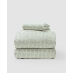 Juego de sábanas coralina Yolanda verde