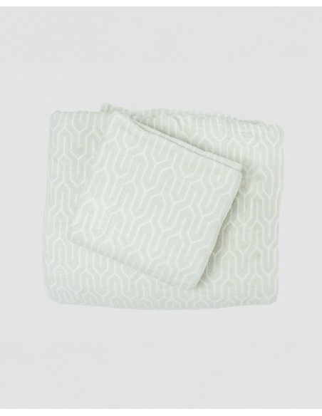 Juego de sábanas coralina Yolanda verde