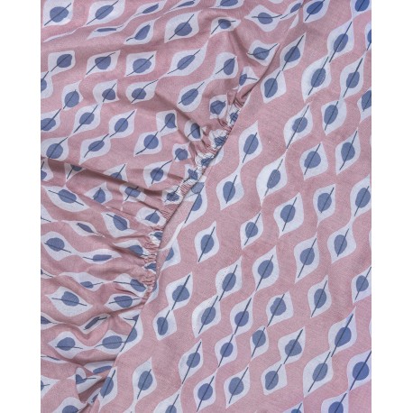 Juego de sábanas algodón Concha malva