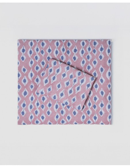 Juego de sábanas algodón Concha malva