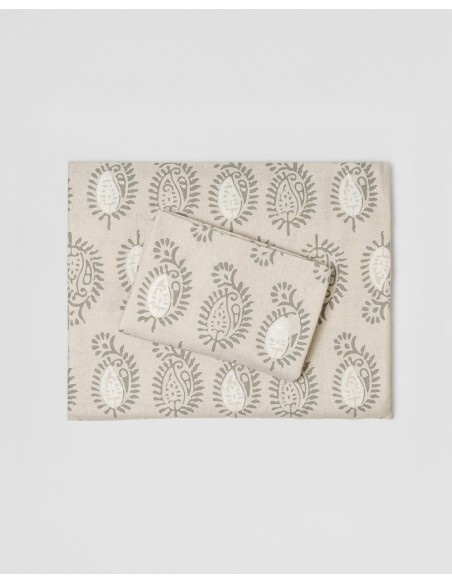 Juego de sábanas franela Indonesia verde