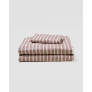 Juego de sábanas franela Raya Marsella rosa keike