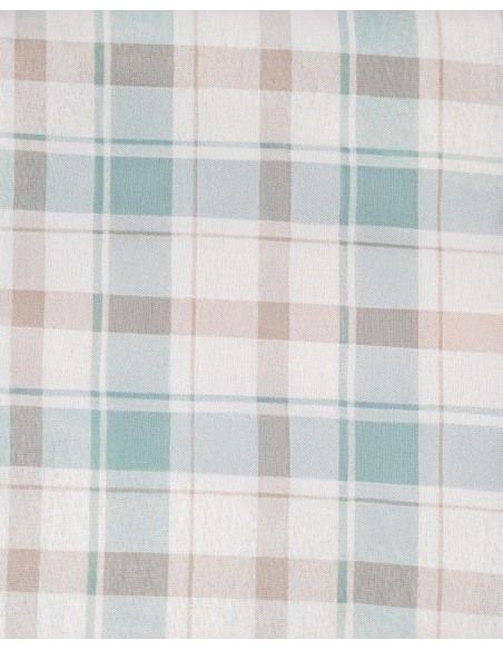 Juego de sábanas franela Cuadro Noric verde