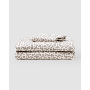 Juego de sábanas franela Galisteo gris claro