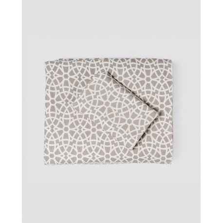 Juego de sábanas franela Galisteo gris claro