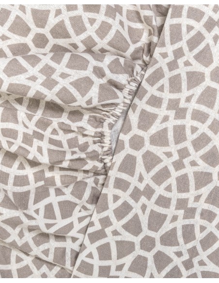 Juego de sábanas franela Galisteo gris claro