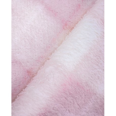 Manta coral Cuadro Guima rosa