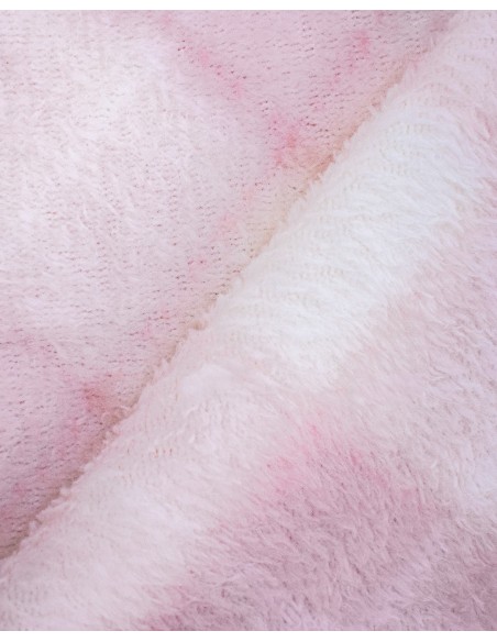 Manta coral Cuadro Guima rosa